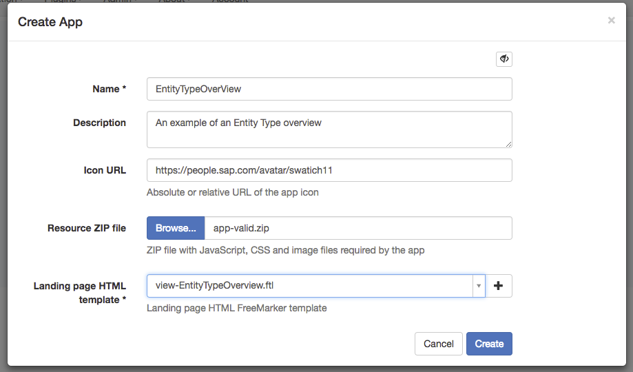 filled form Filled form