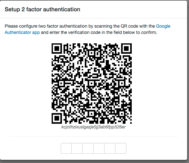 two-factor authentication activation