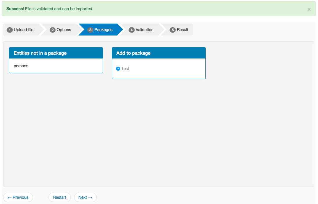 Upload file screen